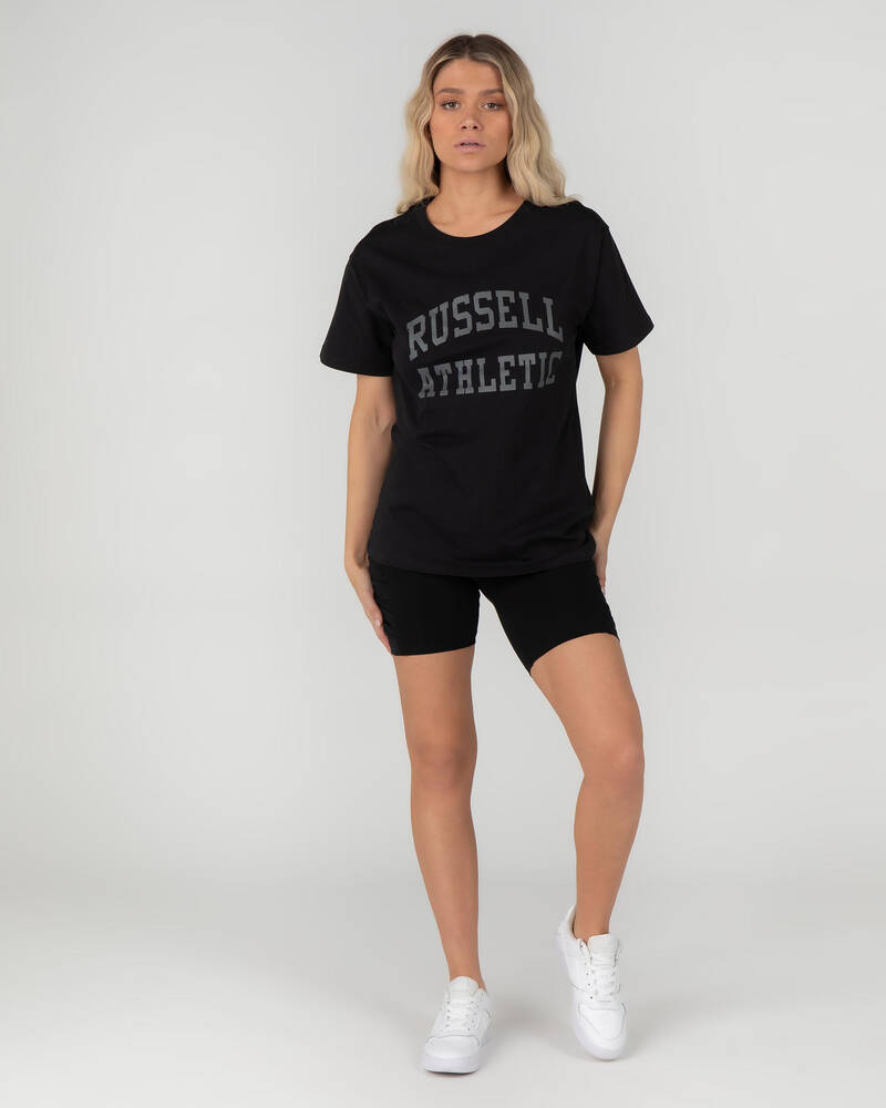 Russell Athletic Arch Boyfriend T-Shirt for Womens