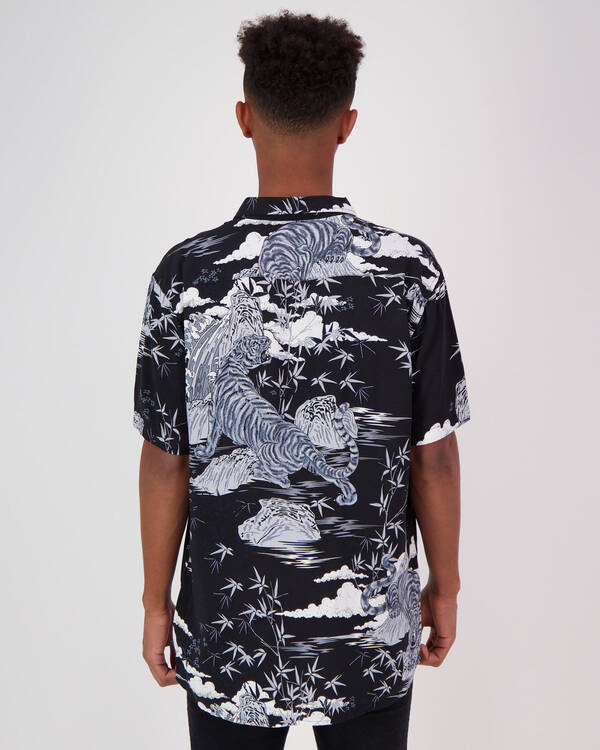 Lucid Hidden Dragon Short Sleeve Shirt for Mens