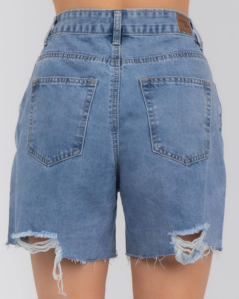 Country Denim Stormi Shorts for Womens