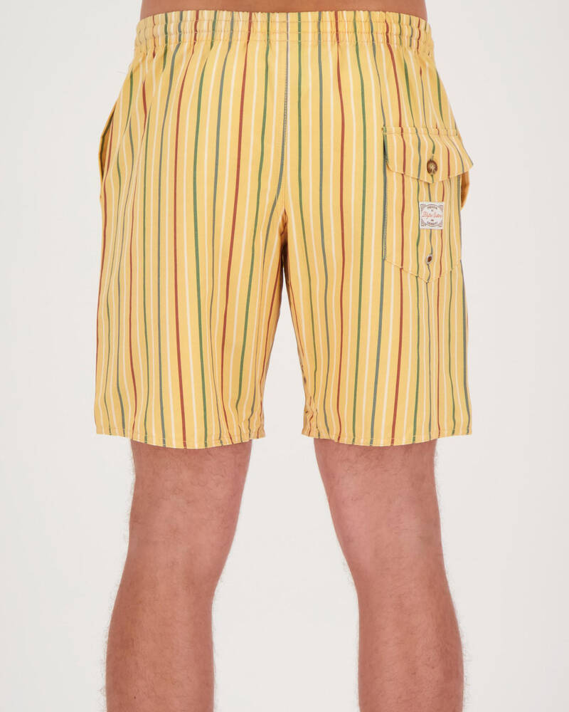 Rhythm Cuba Stipe Beach Shorts for Mens