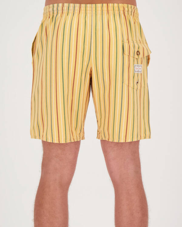 Rhythm Cuba Stipe Beach Shorts for Mens