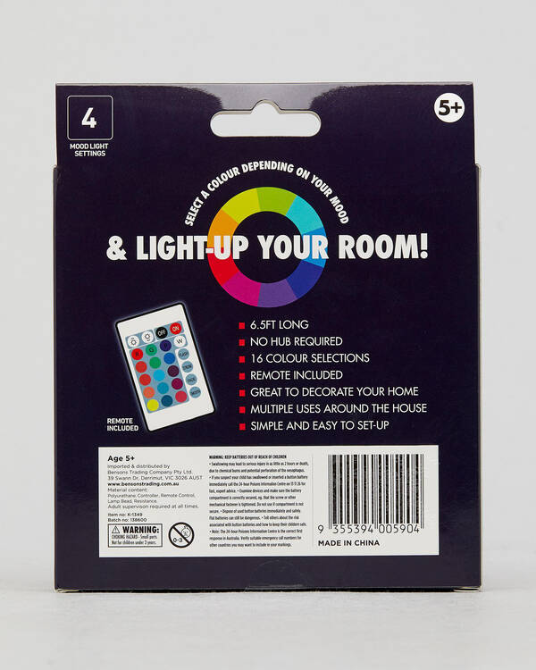 Get It Now LED Strip Lighting Pack for Unisex