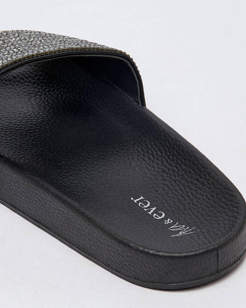 Ava And Ever Dazzle Slide Sandals for Womens