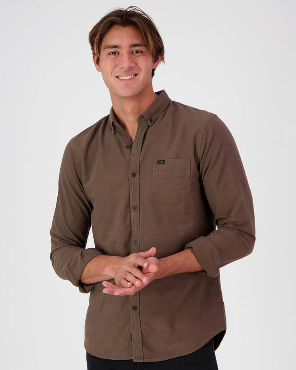 Globe Goodstock Oxford Long Sleeve Shirt for Mens