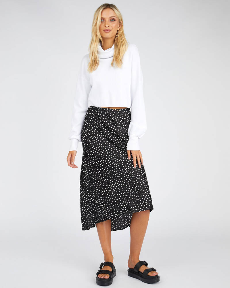 Into Fashions Iggy Midi Skirt for Womens