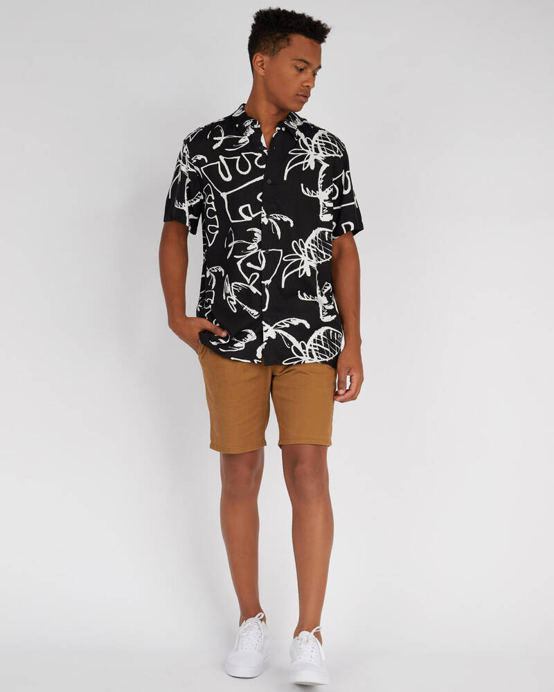 RVCA Scribble Palm Shirt for Mens