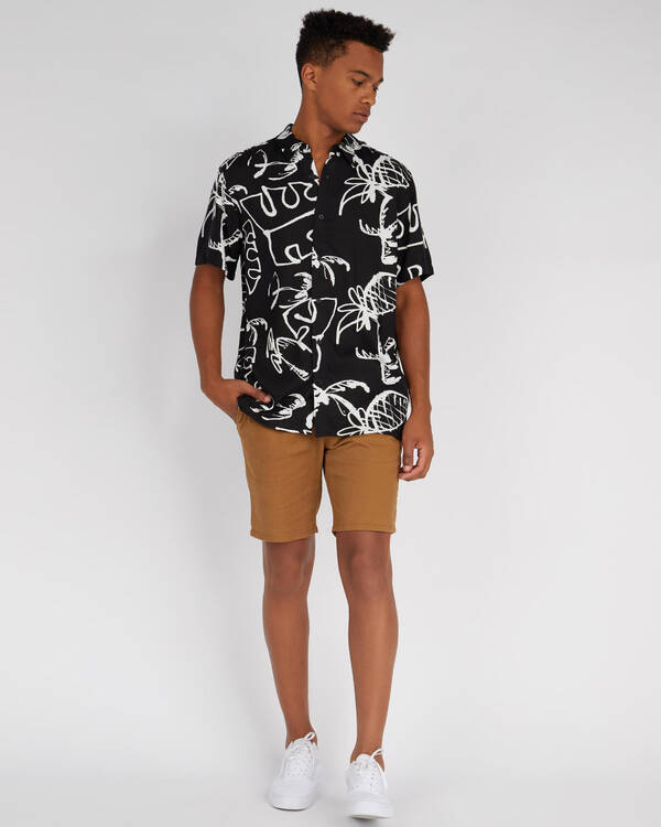 RVCA Scribble Palm Shirt for Mens