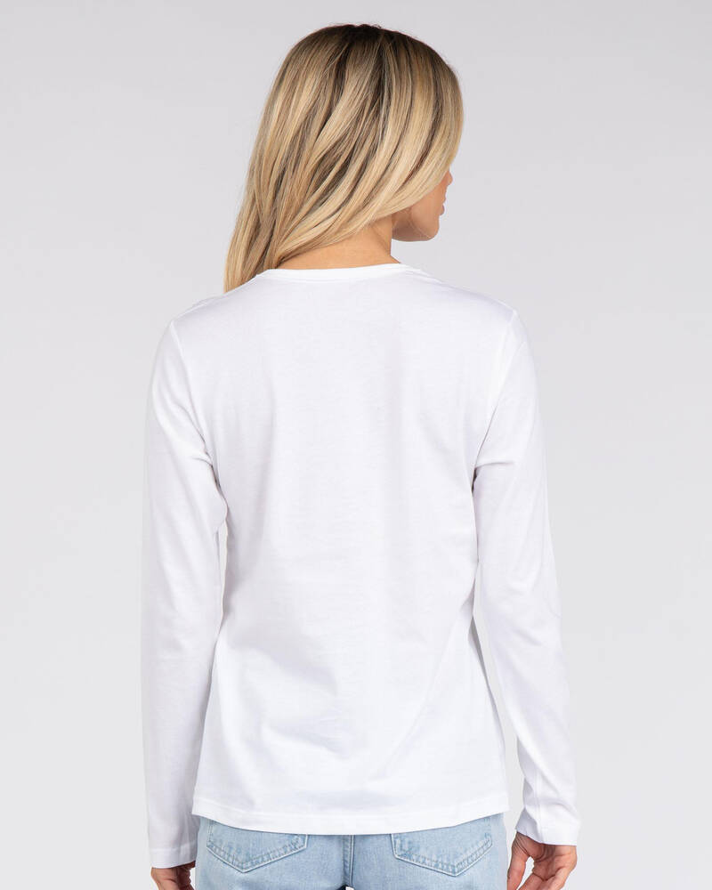 Champion Logo Long Sleeve T-Shirt for Womens