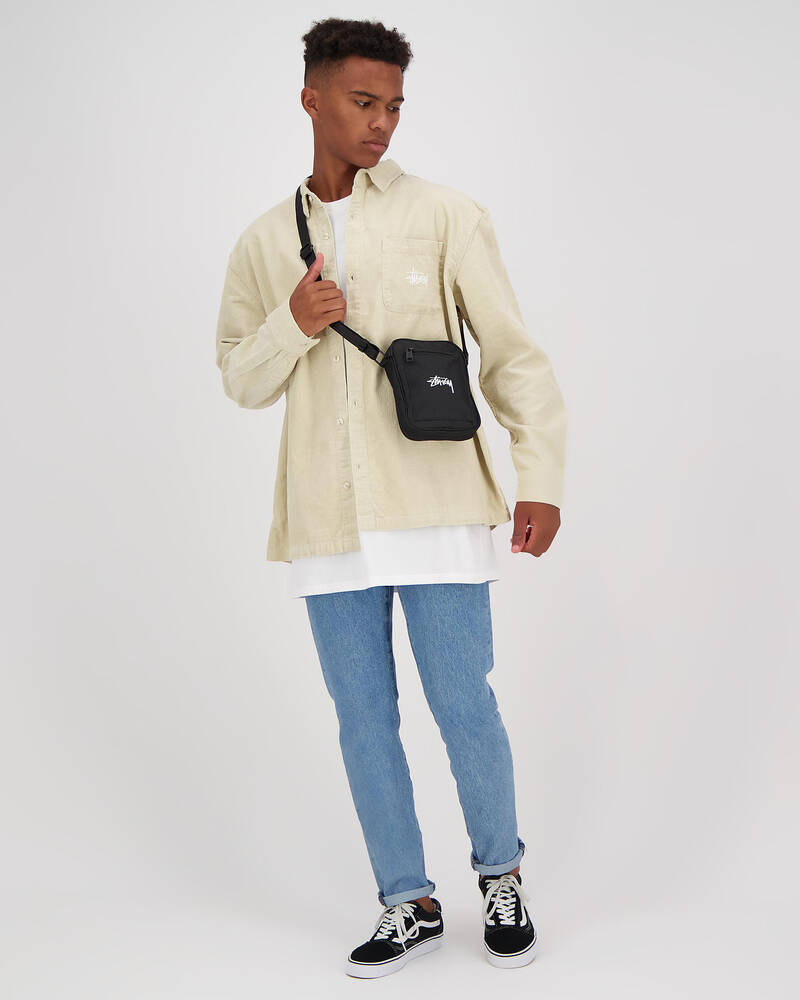 Stussy Pearl Wide Wale Cord Long Sleeve Shirt for Mens