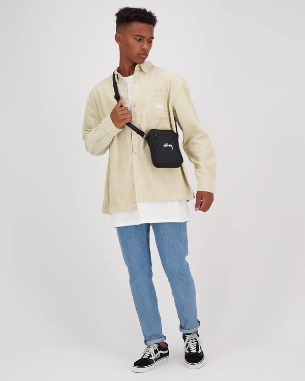 Stussy Pearl Wide Wale Cord Long Sleeve Shirt for Mens