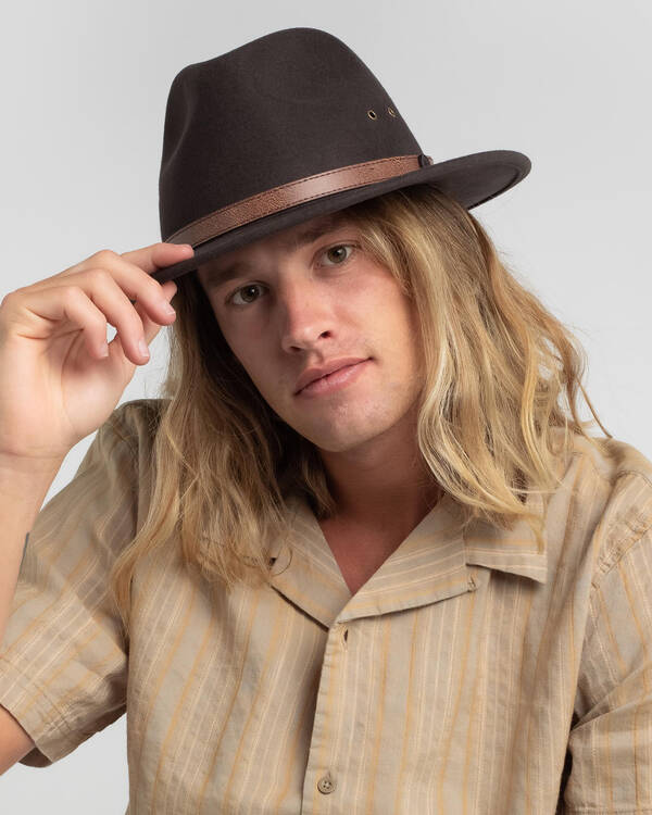 Billy Bones Club Brown Sugar Fedora Hat for Mens