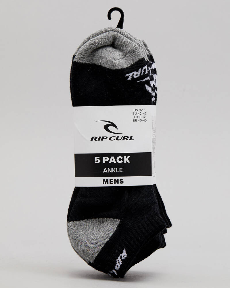Rip Curl Ankle Socks 5 Pack for Mens