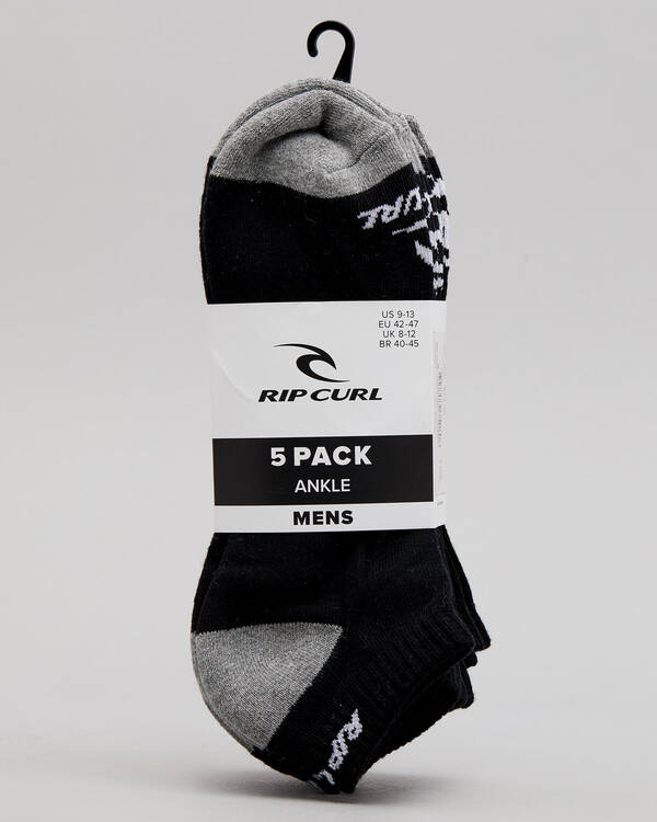 Rip Curl Ankle Socks 5 Pack for Mens