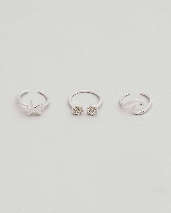 Karyn In LA Sandy Toe Ring Pack for Womens