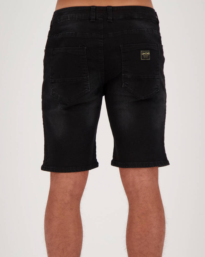 Jacks Char Denim Walk Shorts for Mens