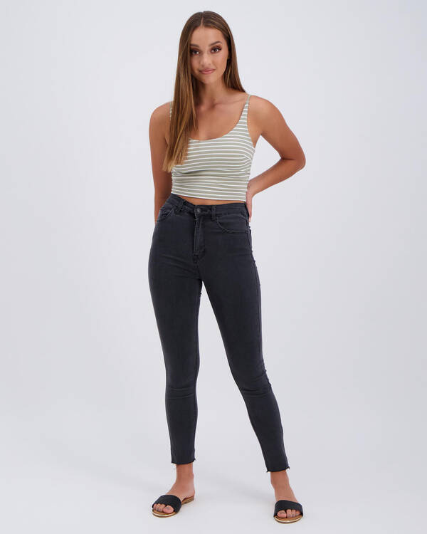 Black Palms The High Skinny Jeans for Womens