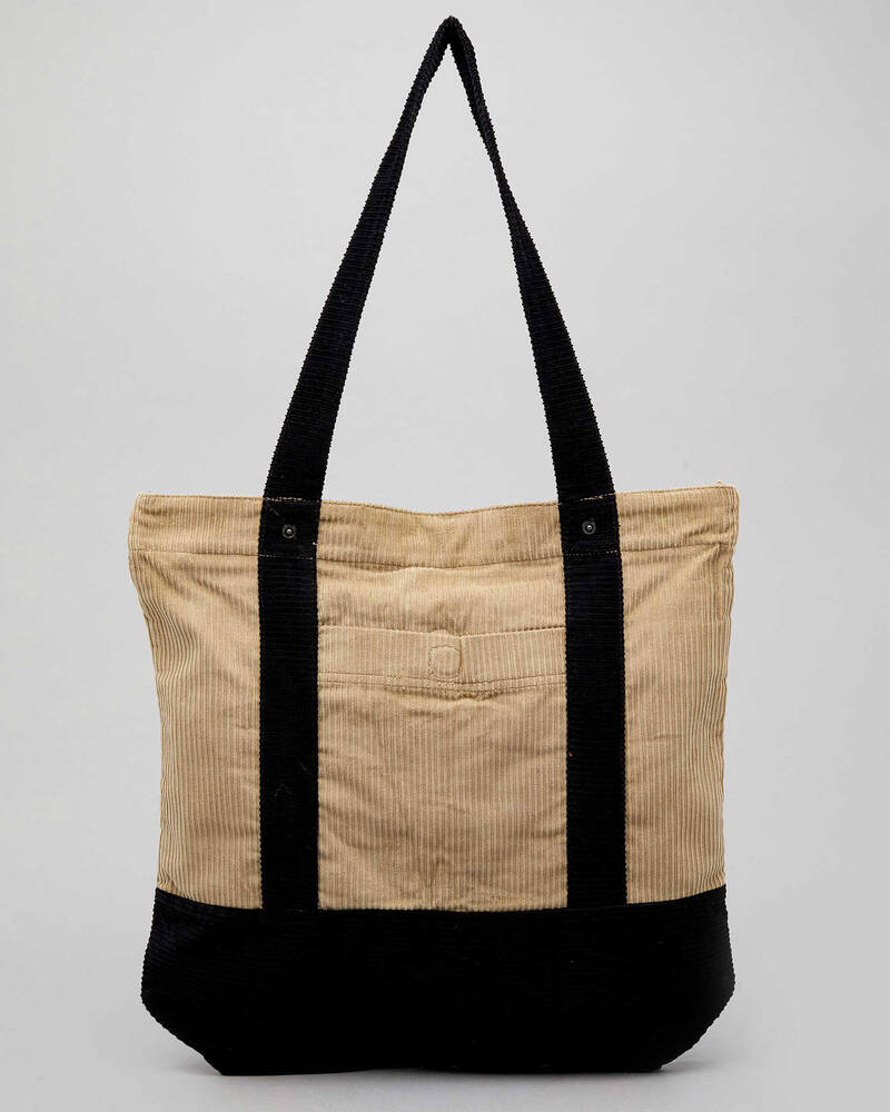 Afends Killer Wale Corduroy Tote Bag for Mens