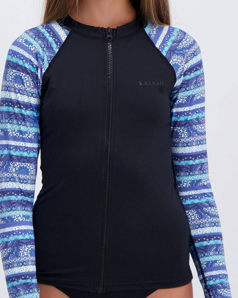 Kaiami Girls Zazu Long Sleeve Rash Vest for Womens