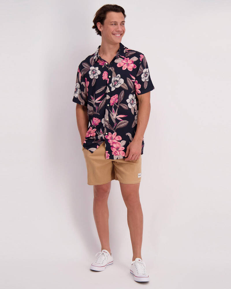 Lucid Wild Flower Short Sleeve Shirt for Mens