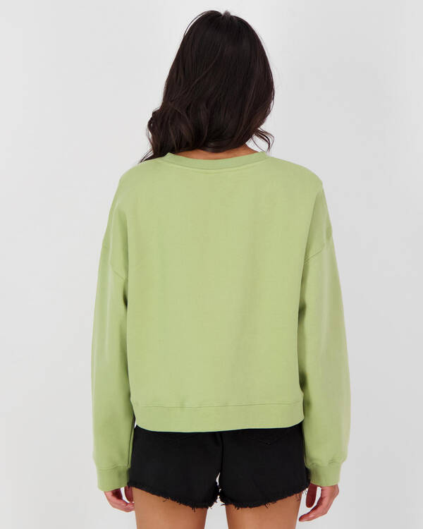Stussy Stock Crop Crew Sweatshirt for Womens