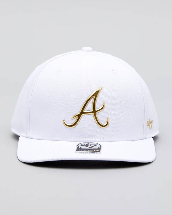 Forty Seven Atlanta Braves Caster Chrome Snapback Cap for Mens