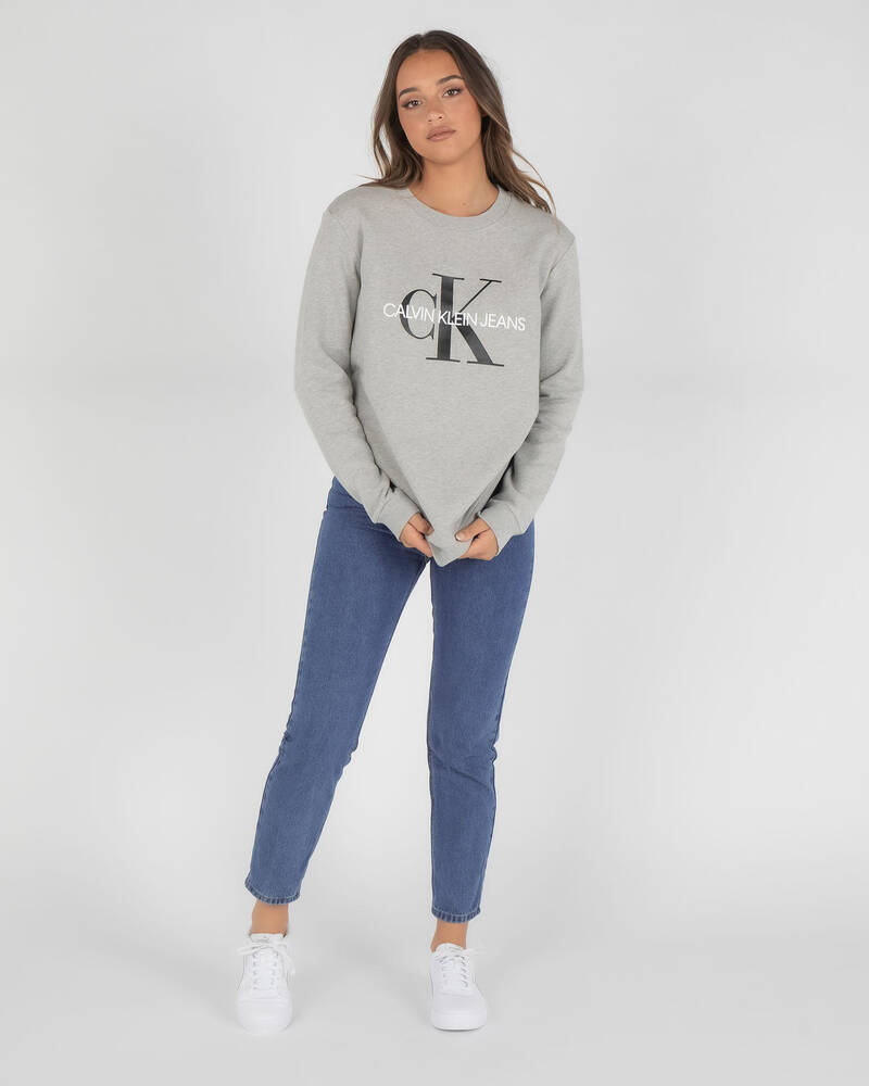 Calvin Klein Jeans Monogram Logo Sweatshirt for Womens
