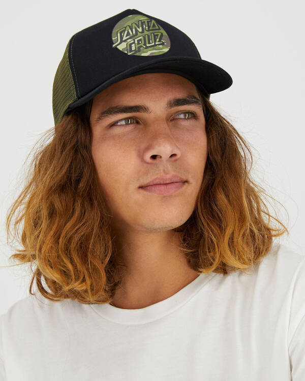 Santa Cruz Camo Dot Trucker for Mens