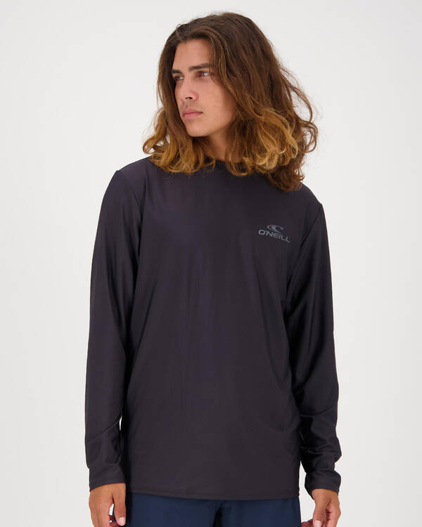 O'Neill Basic Skins Long Sleeve Rash Vest for Mens