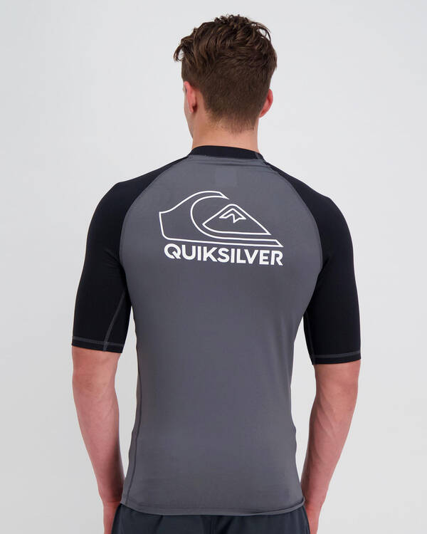 Quiksilver On Tour Short Sleeve Rash Vest for Mens