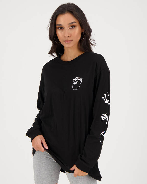 Stussy Eight Ball Long Sleeve T-Shirt for Womens