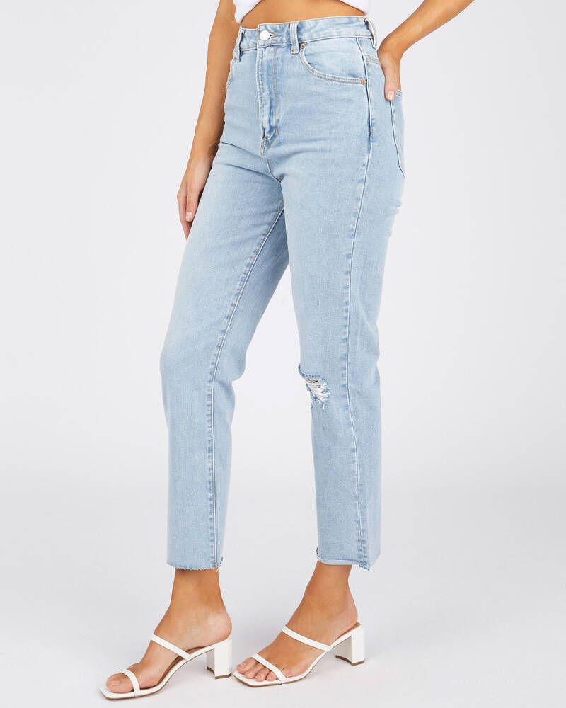 Ziggy Denim Hi Mum Straight Crop Jeans for Womens