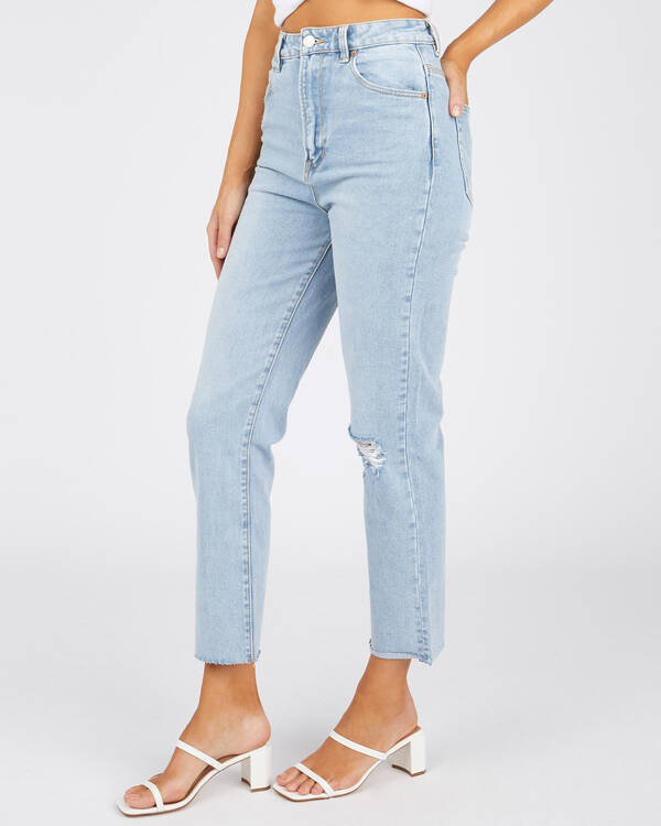 Ziggy Denim Hi Mum Straight Crop Jeans for Womens