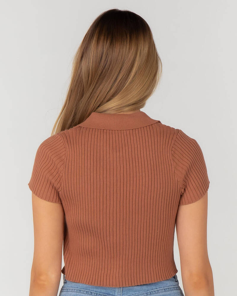 Into Fashions Right On Knit Top for Womens