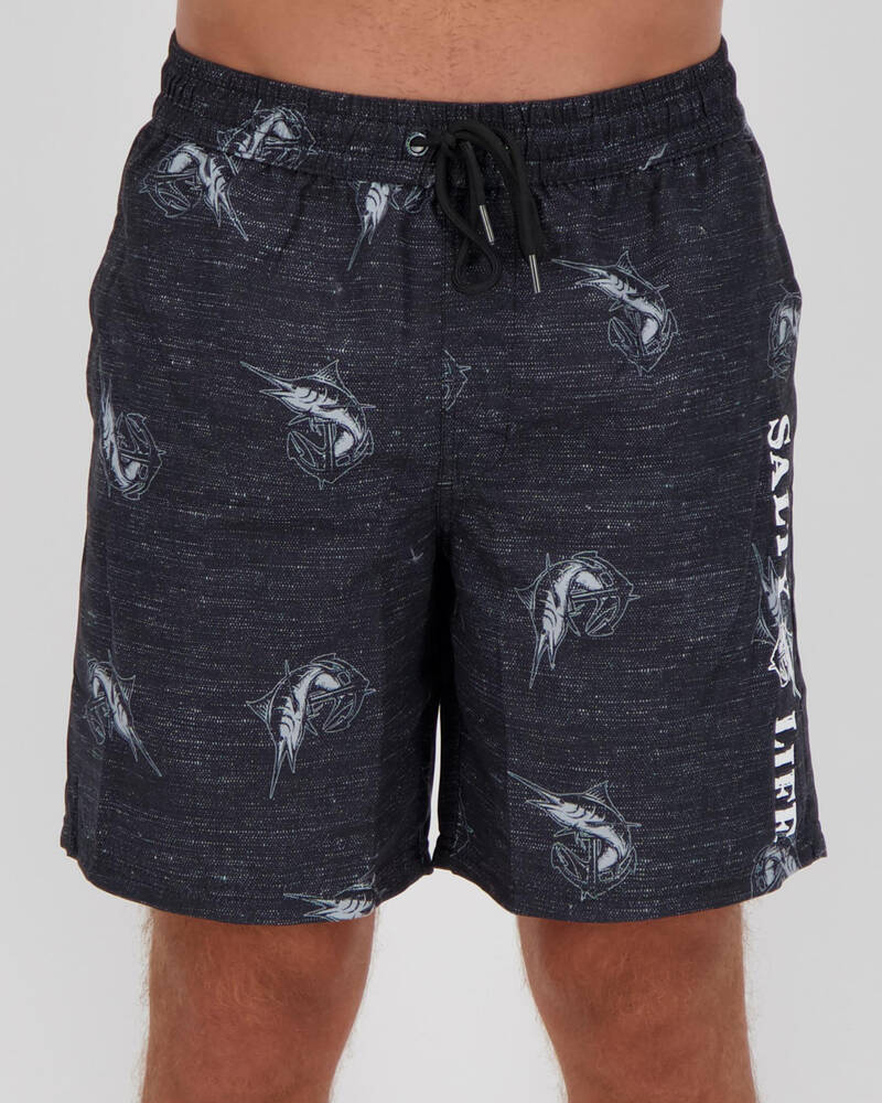 Salty Life Pictorial Board Shorts for Mens