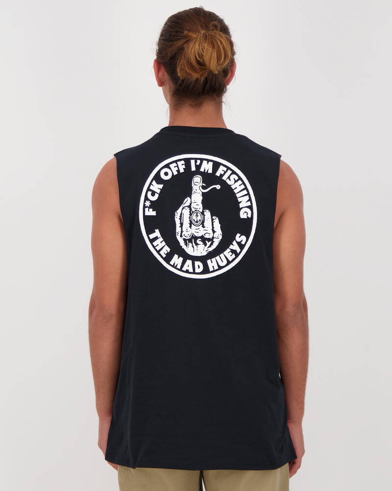 The Mad Hueys F*ck Off Im Fishing Muscle Tank for Mens