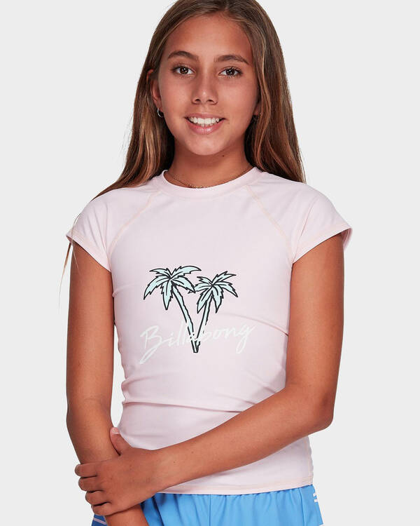 Billabong Girls Isle Of Palms Short Sleeve Rash Vest for Womens