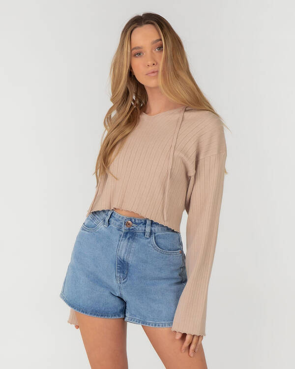 Rose Bullet Felicity Knit Hoodie for Womens