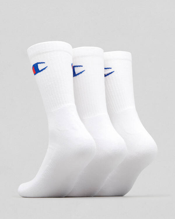 Champion C Logo Crew 3Pk for Mens