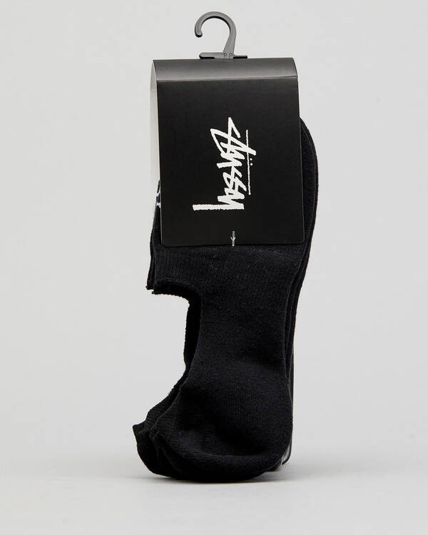 Stussy Graffiti No Show Socks 3 Pack for Mens