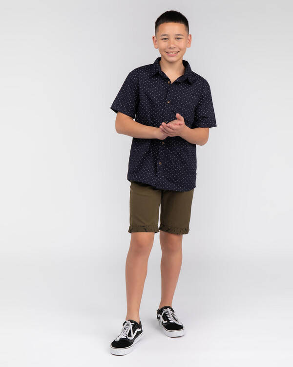 Lucid Boys' Atomic Short Sleeve Shirt for Mens