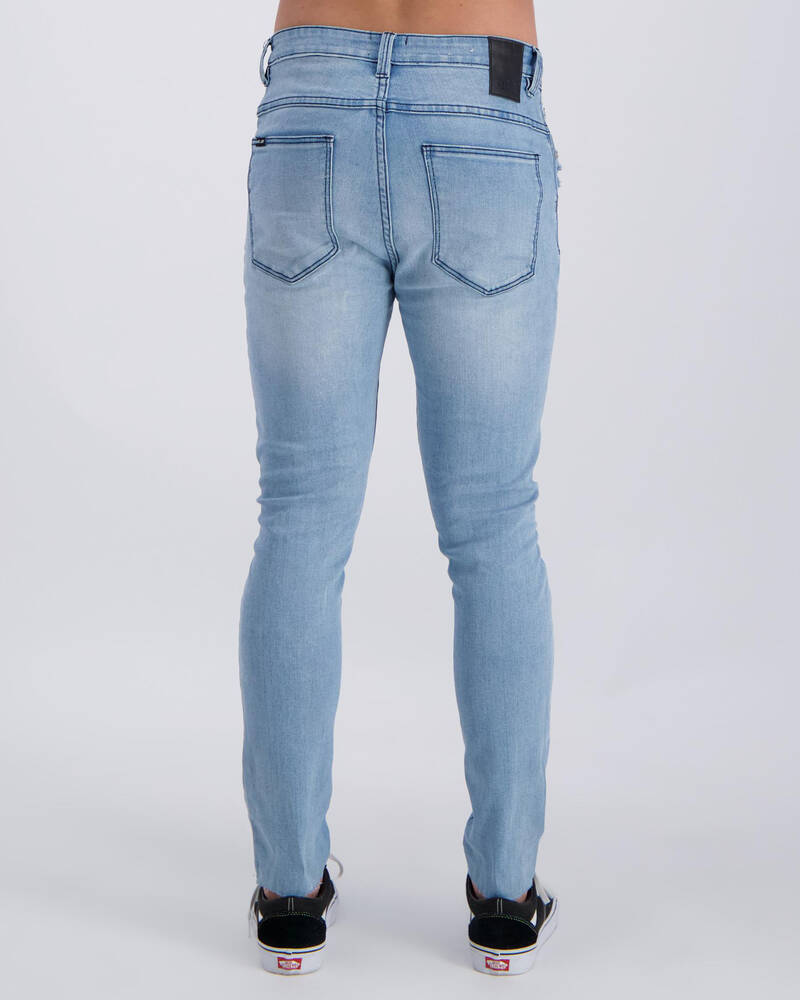 Black Palms The Skinny Crop Jeans for Mens