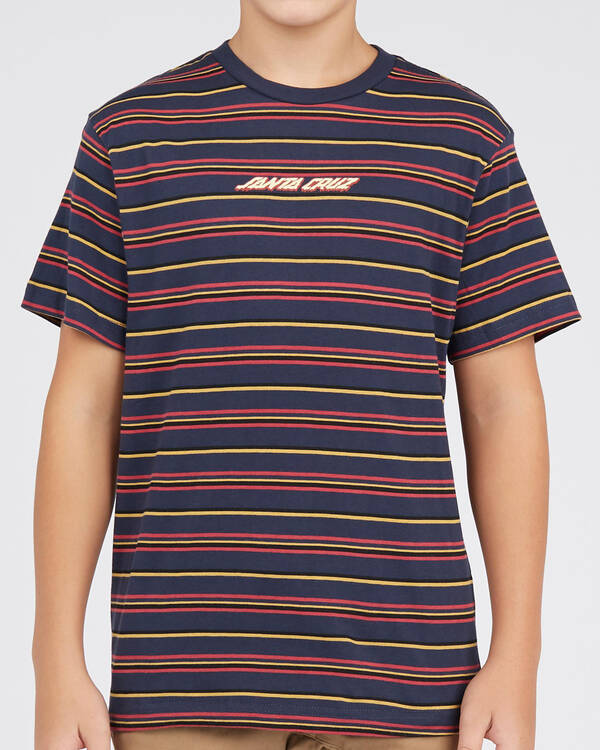 Santa Cruz Boys Melting Strip T-Shirt for Mens
