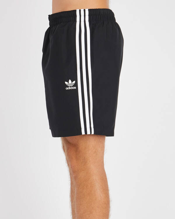 Adidas 3 Stripe Swim Shorts for Mens
