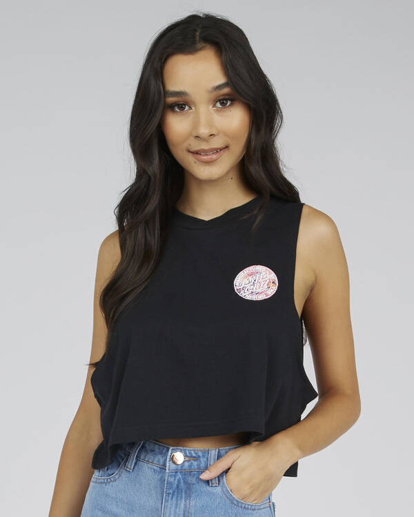 Santa Cruz Vintage Rose Tank Top for Womens
