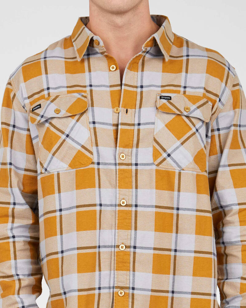 Brixton Bowery Lightweight Flannel Long Sleeve Shirt for Mens