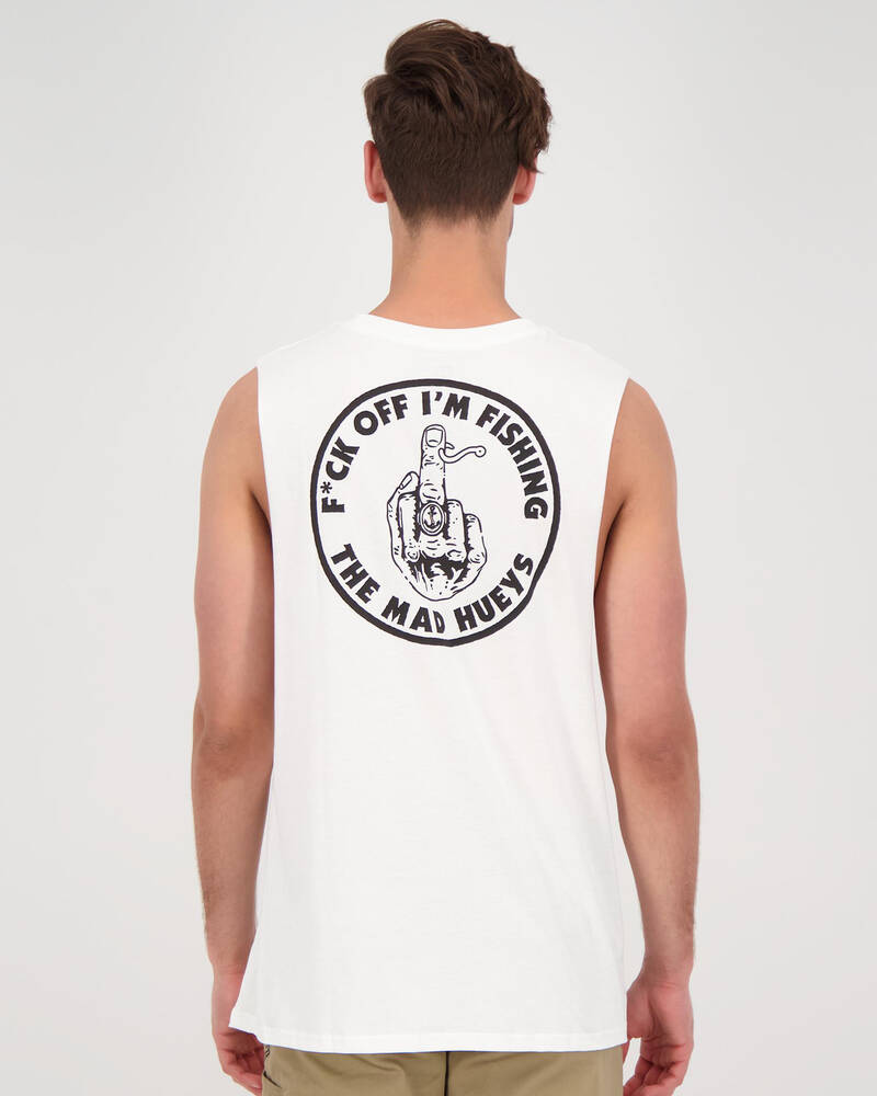 The Mad Hueys F*ck Off Im Fishing Muscle Tank for Mens