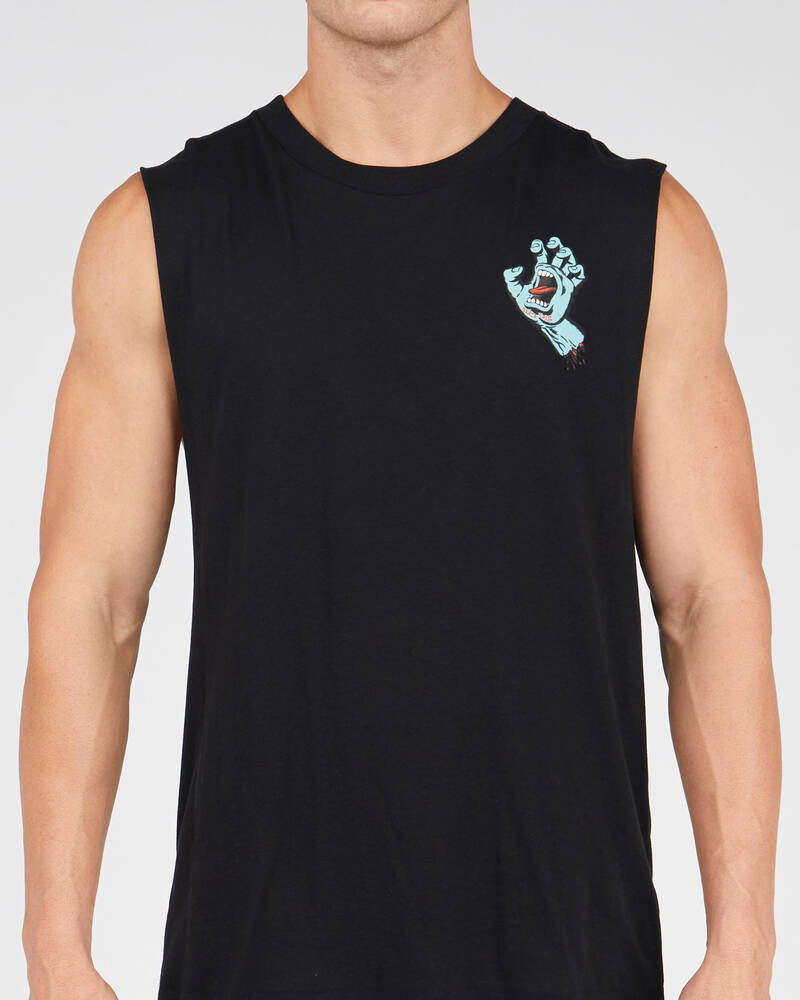 Santa Cruz Speed Wheels Hand Muscle Tank for Mens