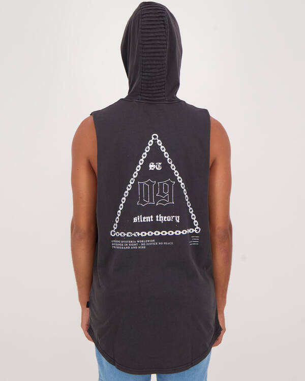 Silent Theory Chain Hooded Muscle Tank for Mens