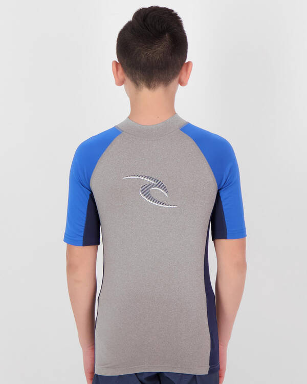 Rip Curl Boys Wave SS Rash Vest for Mens