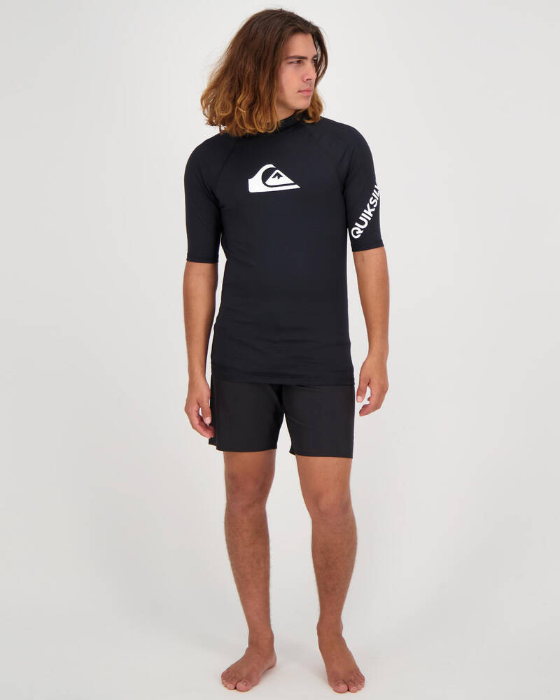 Quiksilver Mens' All Time Short Sleeve Rash Vest for Mens